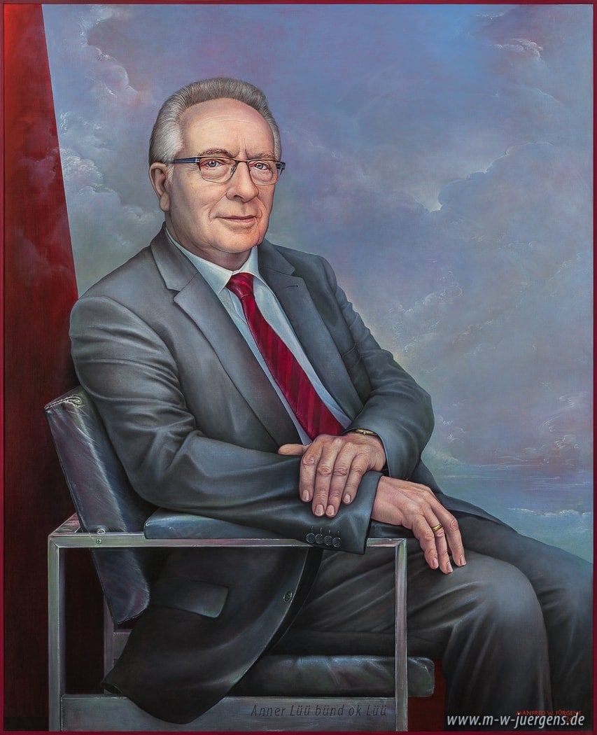 Helmut Collmann, Portrait, Porträt, Bildnis, Realistische Malerei, Manfred W. Juergens Wismar