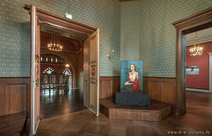 Leer Castle Evenburg, Exhibitions Manfred W. Juergens, Katharina John, Photography, Painting, New Realism Art Paintings