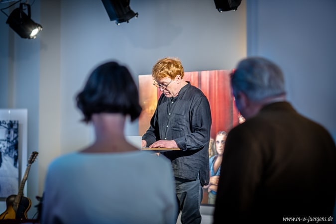 Manfred W. Jürgens, Filmkunstfest Schwerin MV, Katharina John, Ulrich Tukur, Sparkasse Mecklenburg Schwerin, Historische Kundenhalle Ausstellung