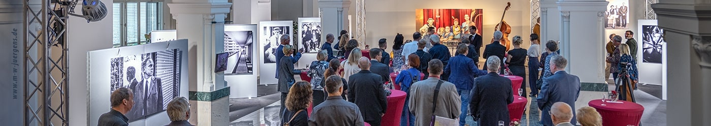 Manfred W. Jürgens, Filmkunstfest Schwerin MV, Katharina John, Ulrich Tukur, Sparkasse Mecklenburg Schwerin, Historische Kundenhalle Ausstellung