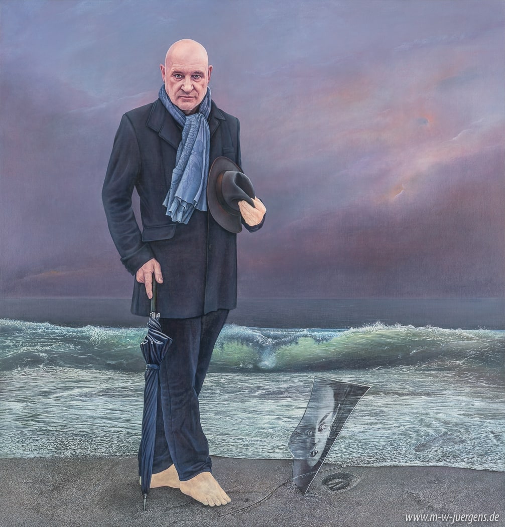 Christian Redl Portrait , Manfred W. Juergens, Painter Paintings, Artist Art, Wismar