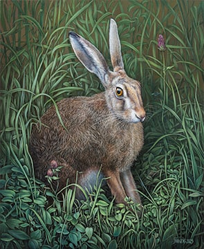 Geothe der Feldhase, Neuer Realismus, Manfred W. Jürgens, Maler Malerei, Kunst Künstler, Wismar